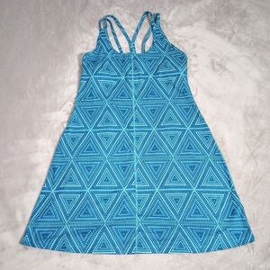 Women's Patagonia W's Teal Multi Blue Latticeback Dress  M